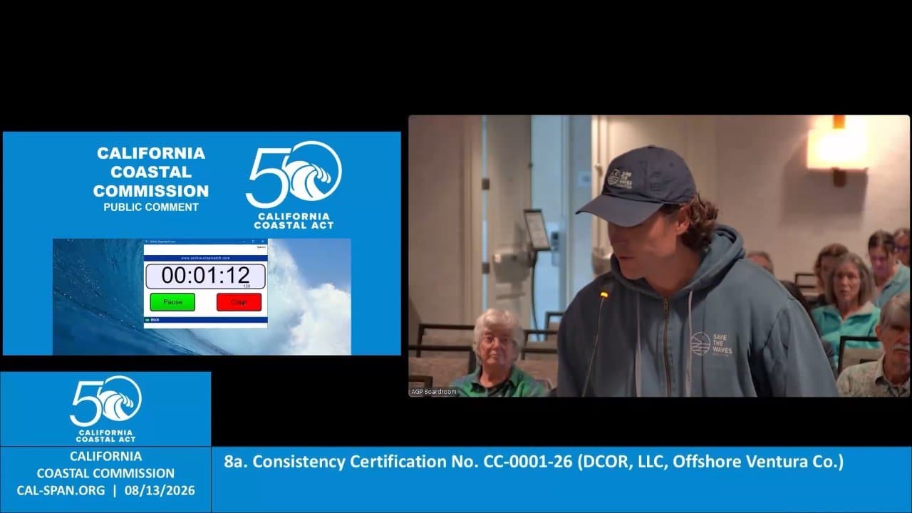 California Coastal Commission - Aug 13, 2026 - Meeting