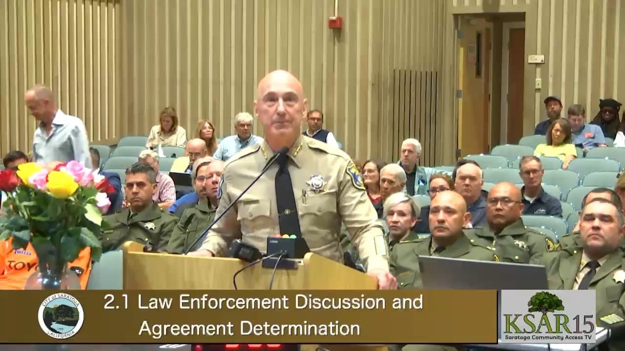 Saratoga Sticks With County Sheriff as Los Gatos Police Bid Fails 1-4