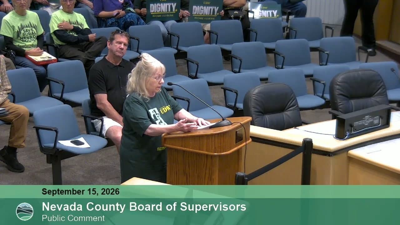 Board of Supervisors - Sep 15, 2026 - Meeting