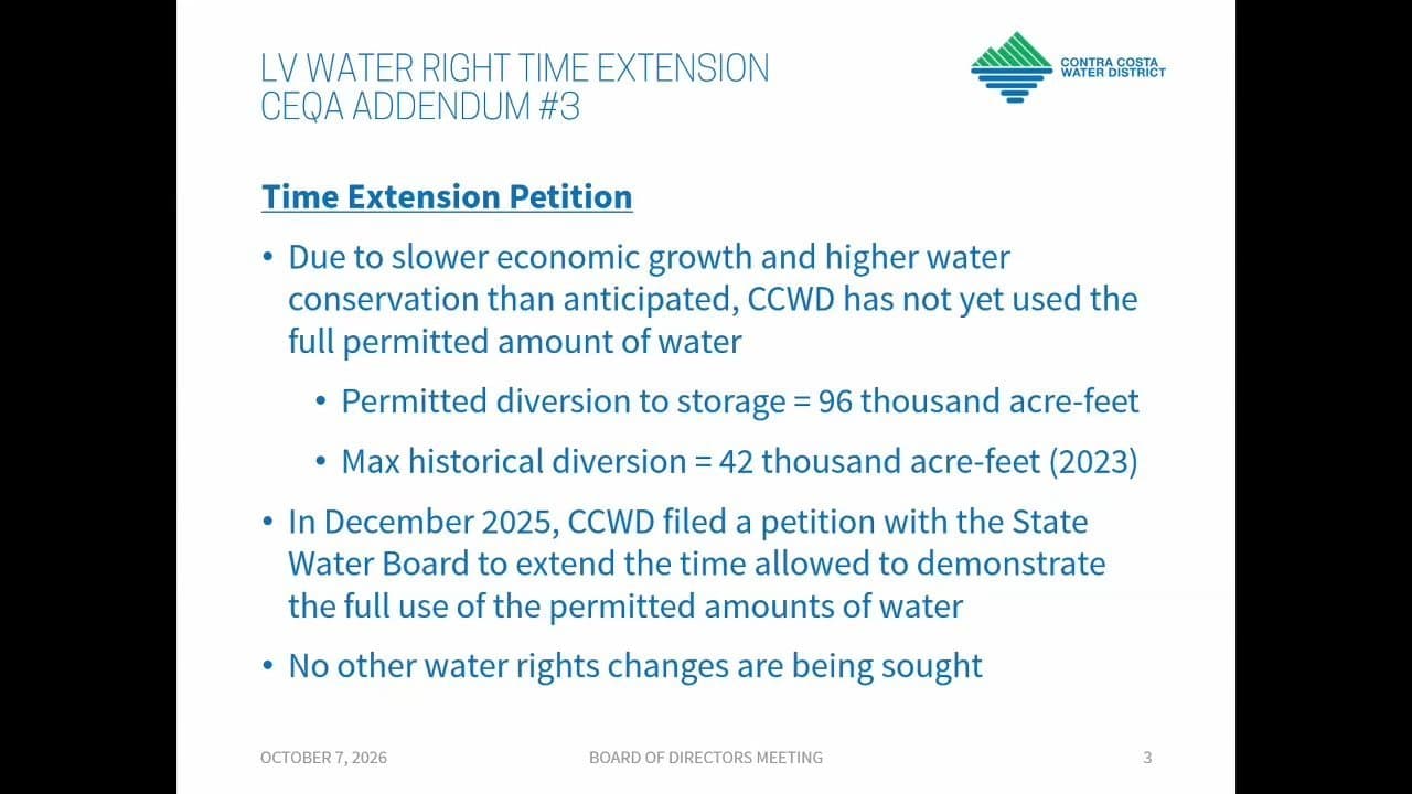 Contra Costa Water Board Weighs Leadership Overhaul as Retirements Loom