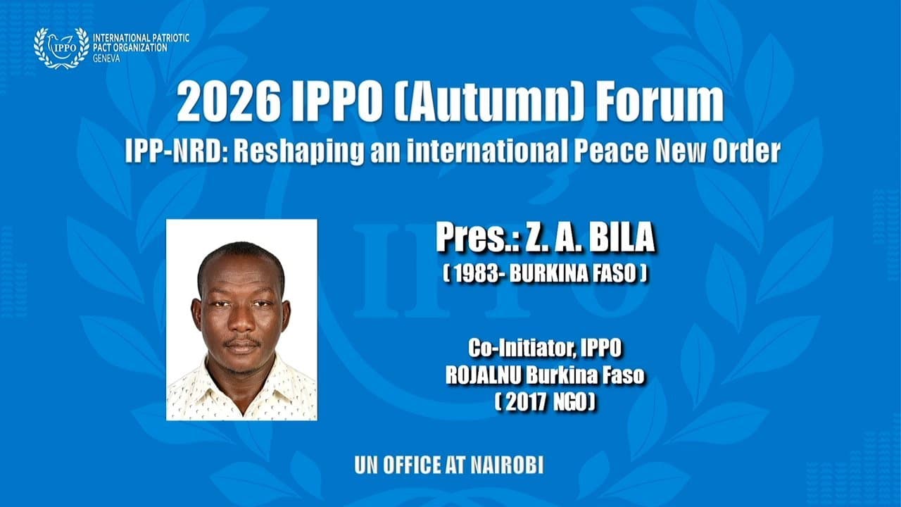 2026 International Patriotic Pact Organization Forum (Autumn) - Morning Session
