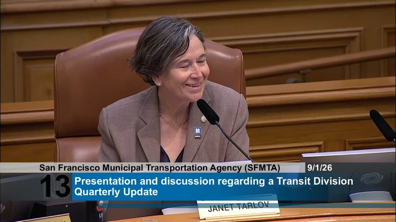 Municipal Transportation Agency Board of Directors - Sep 01, 2026 - Meeting