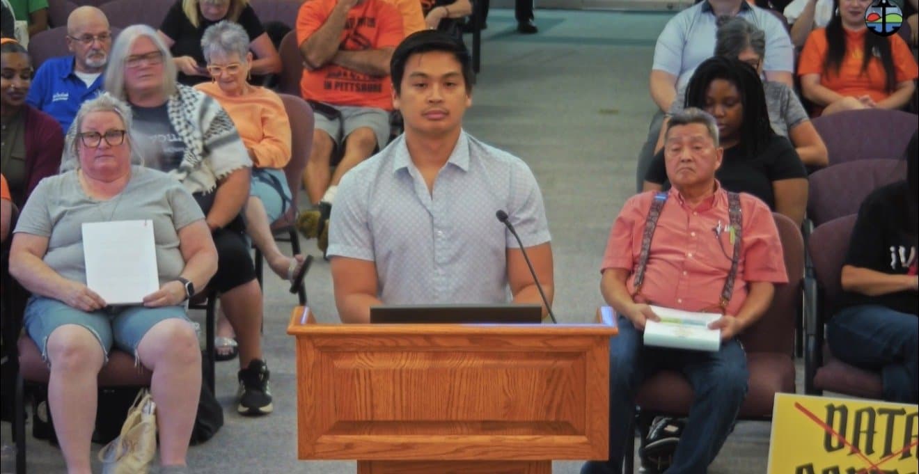 Dozens Demand Data Center Moratorium, Council Approves Peregrine Police Platform