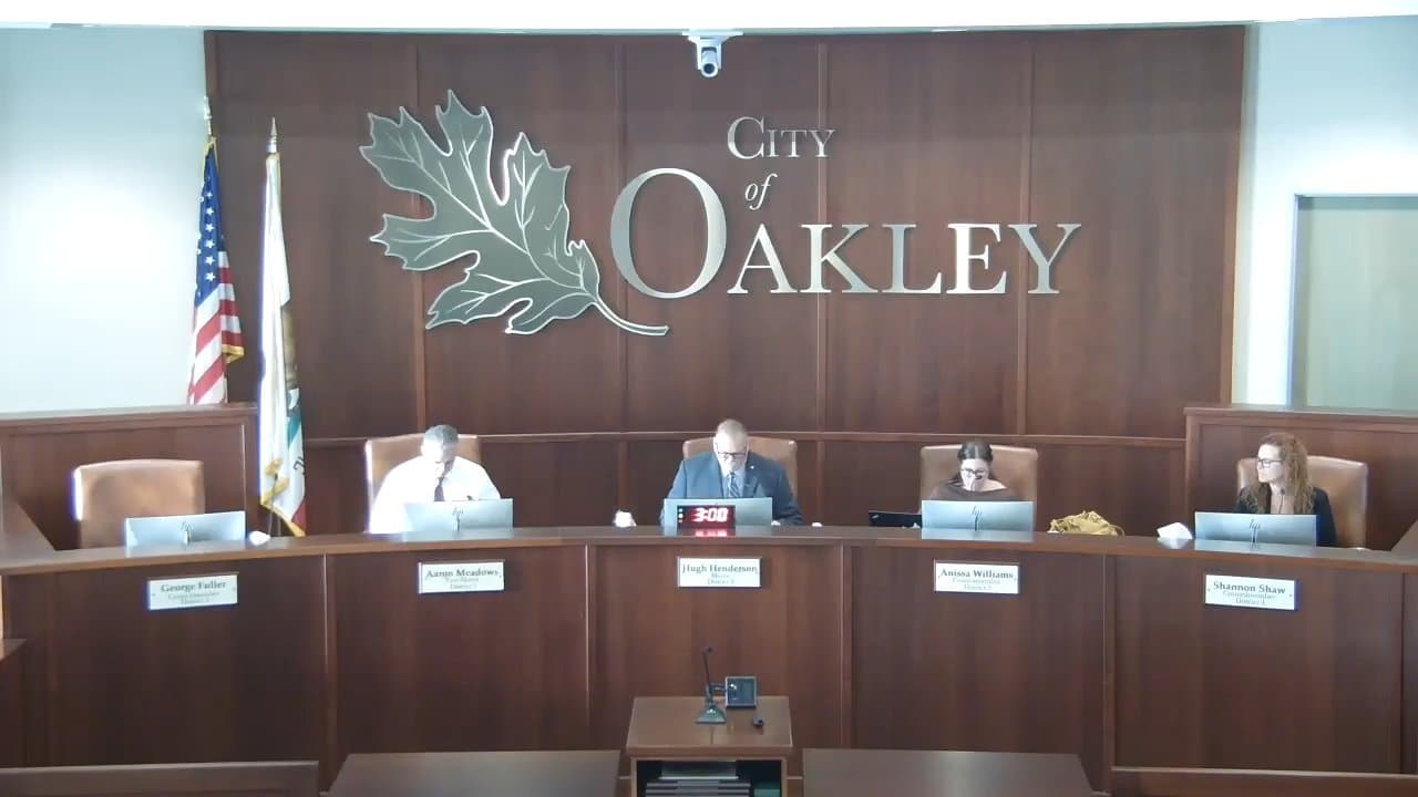 Oakley Council Weighs Possible City Lawsuit Behind Closed Doors
