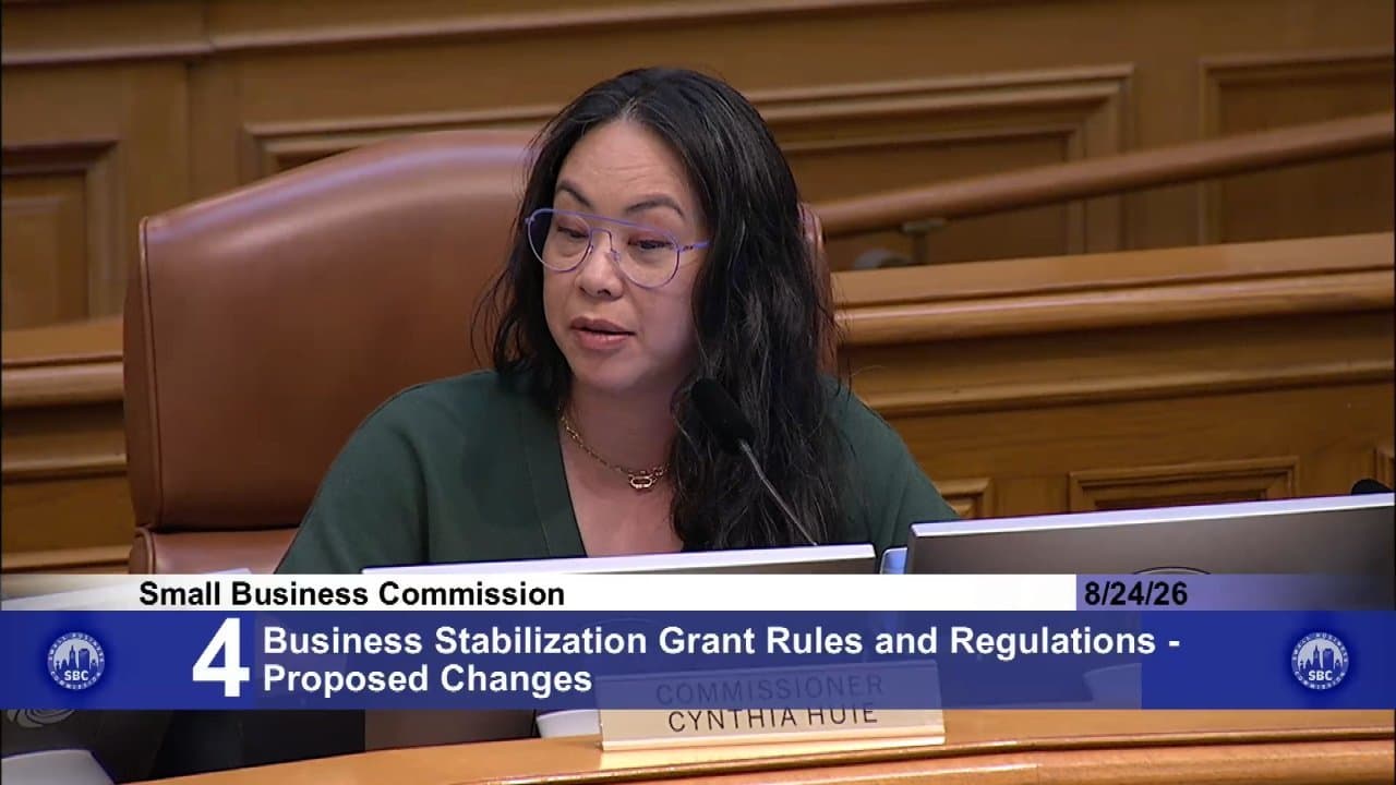 Small Business Commission - Aug 24, 2026 - Meeting