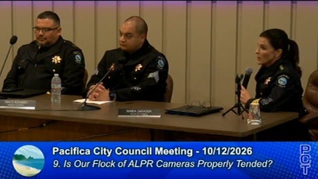Pacifica Council Sends License Plate Reader Response 4-1, Sets Up Contract Fight