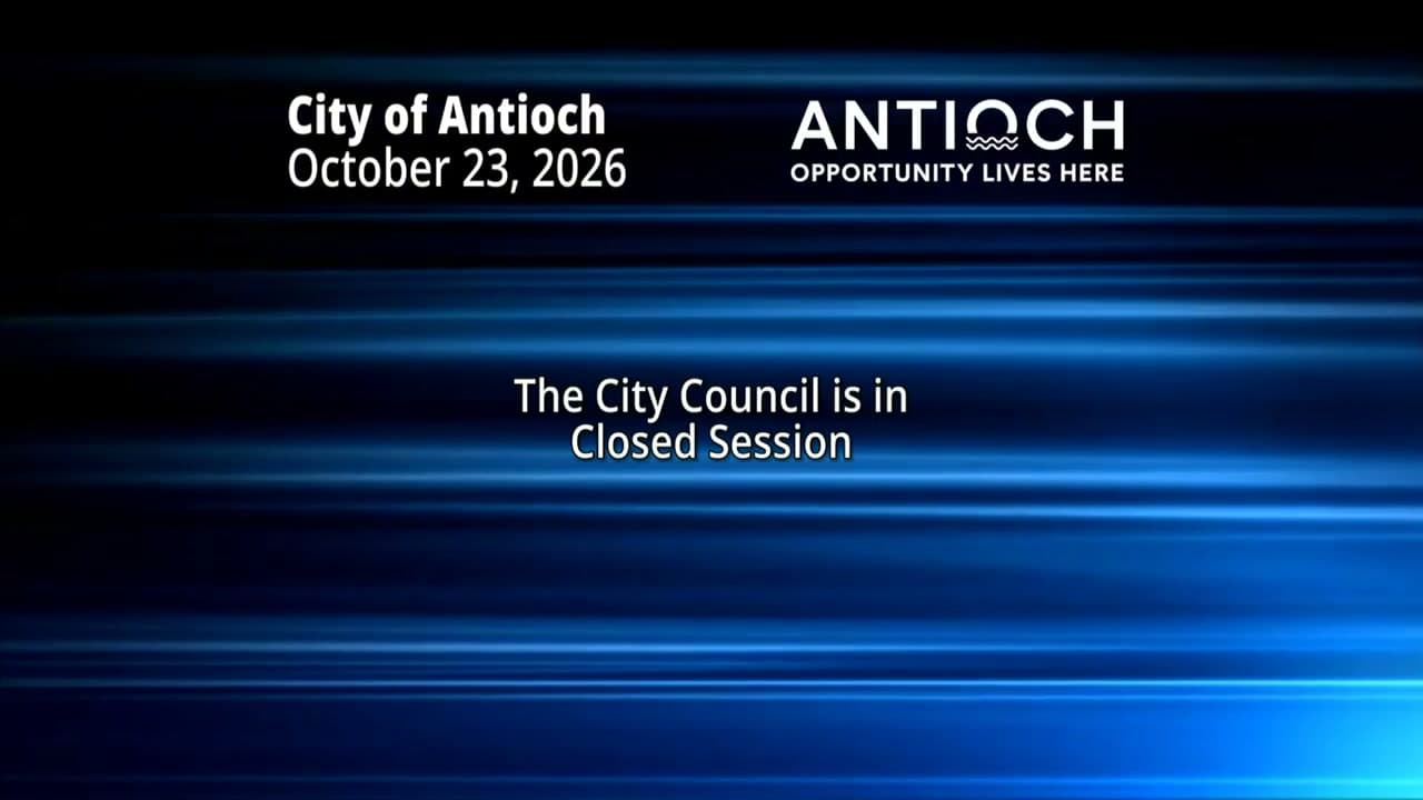 Antioch Council Ends Closed Session Without Naming Interim City Manager
