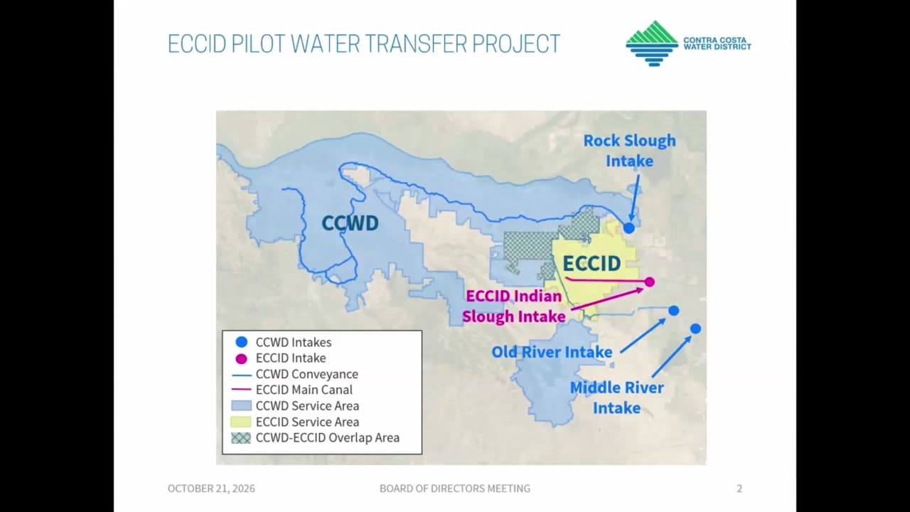 Contra Costa Water District Eyes 6% Rate Hikes, Backs Water-Transfer Pilot