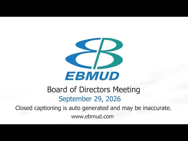EBMUD Board Triples Staff's Offer, Gives Pipe Supervisors 7.5% Raise