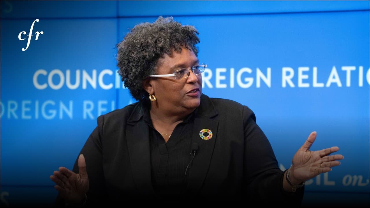 Mottley Presses for Climate Finance Overhaul, Reparatory Justice at CFR