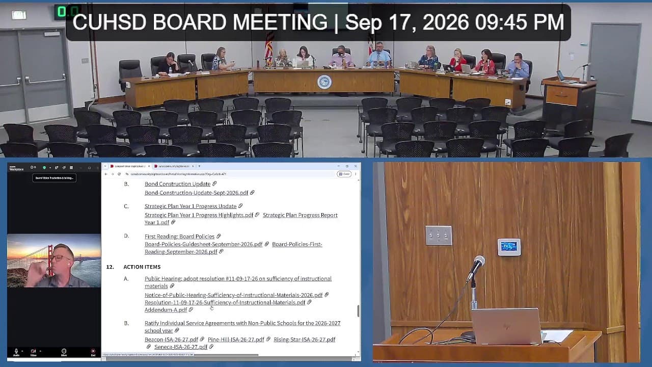 Trustees Scrutinize Bond Projects, Approve Prospect Rebuild Lease 5-0