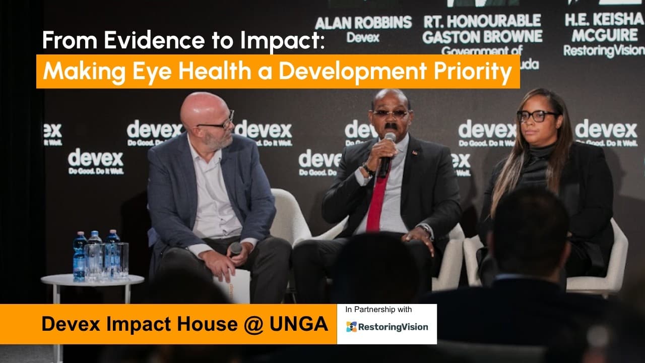 Antigua's PM Calls on World Leaders to Sign Eye Health Compact Ahead of Historic Summit